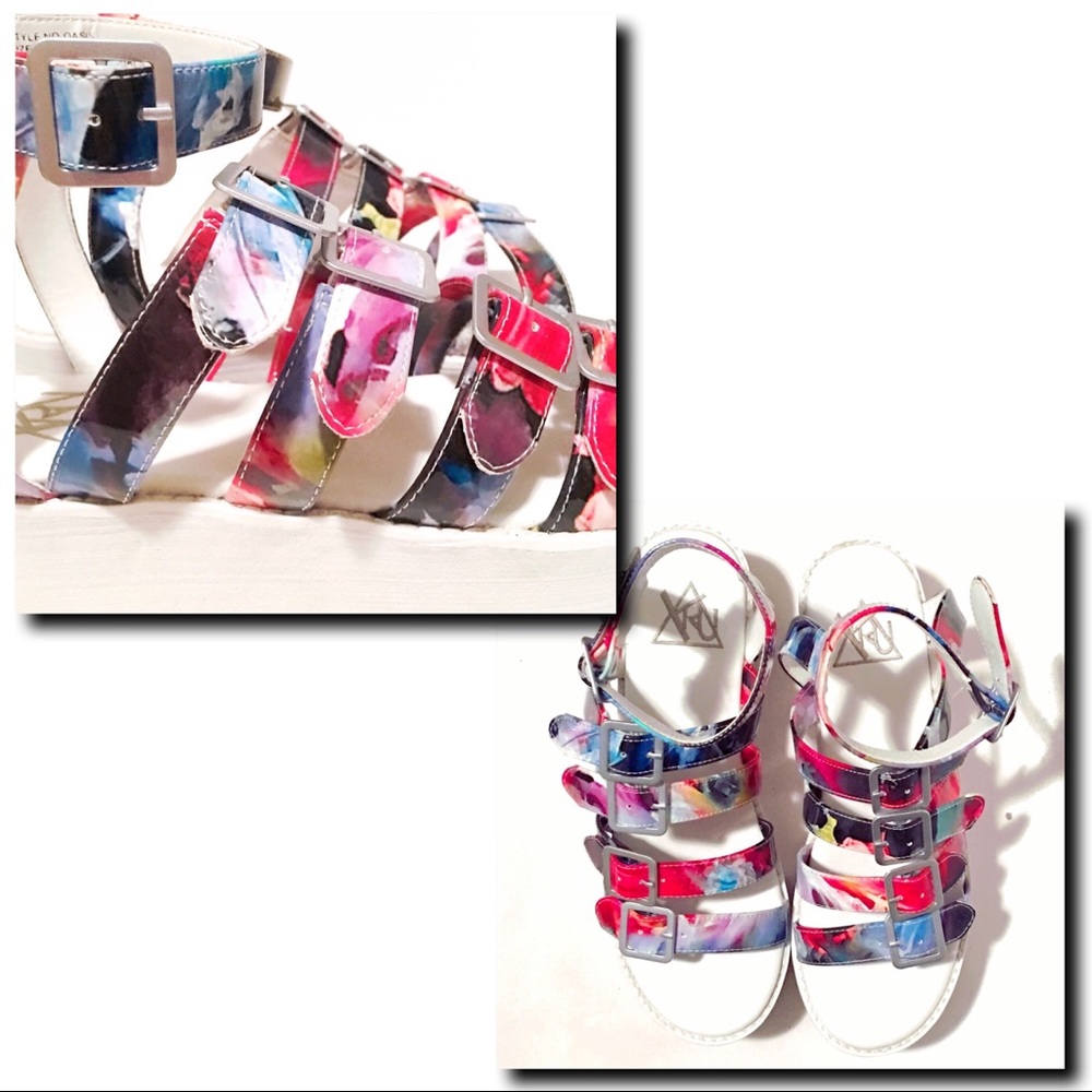 YRU Oasis Floral Flatforms - Picture 7 of 8